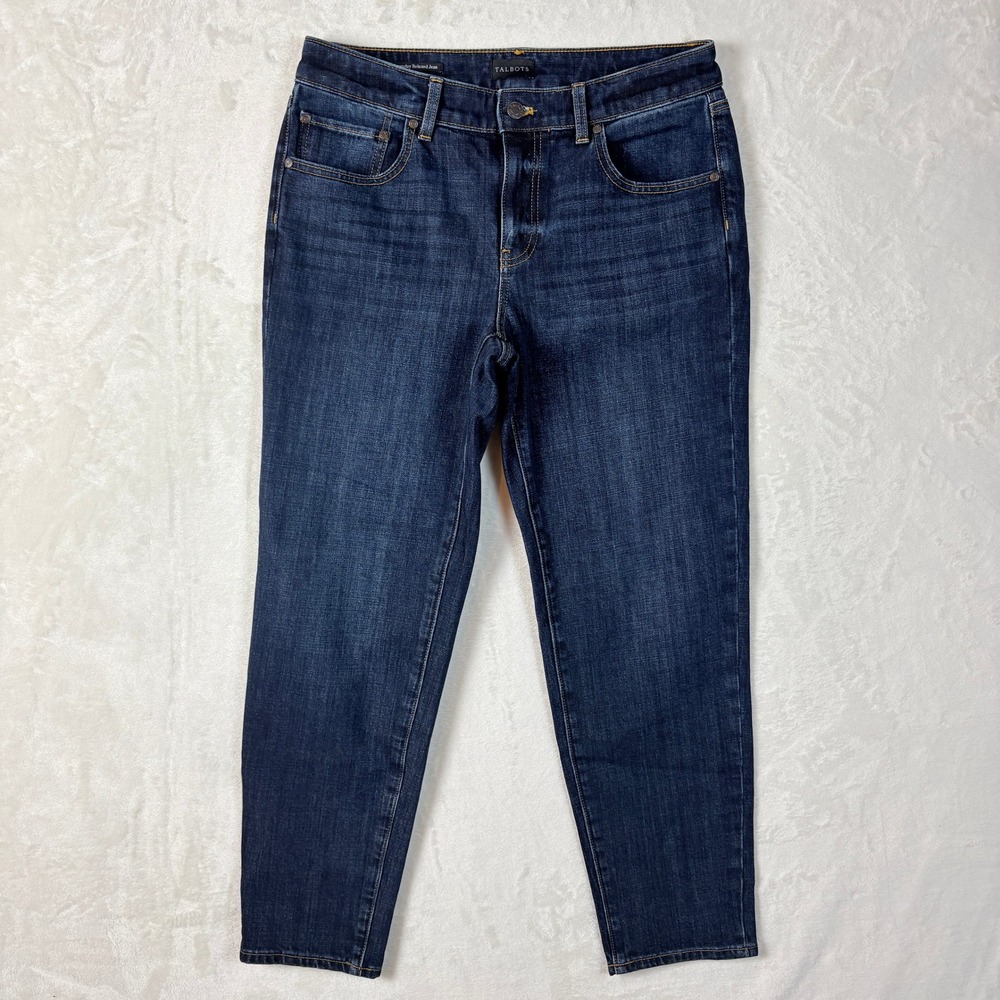 Talbots Everyday Relaxed Jean Womens 6 Blue‎ Excellent Corsica Wash Stretch